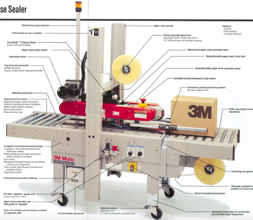 3M上下驱动封箱机传输皮带700R